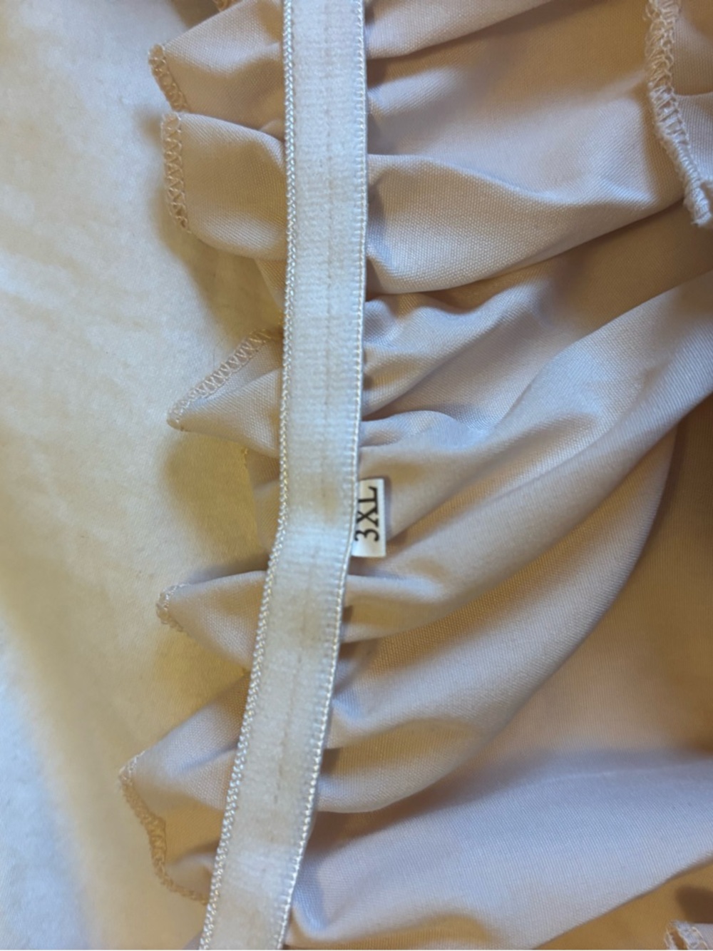 Smocked Off-Shoulder Blouse in Pale Beige - Picture 4 of 4